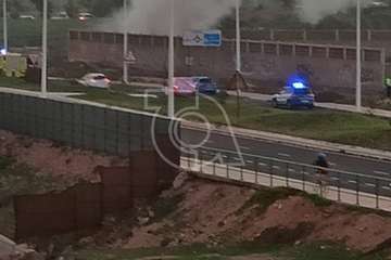  Incendio en el interior de un recinto vallado de La Garita, próximo al vial costero/TA.